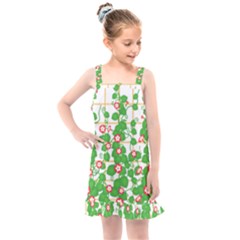 Flowering Vine Vine Ivy Flowers Kids  Overall Dress by Pakrebo