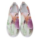 Iris Digital Painting Flower Pastel Women s Slip On Sneakers View1