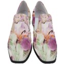 Iris Digital Painting Flower Pastel Women Slip On Heel Loafers View1