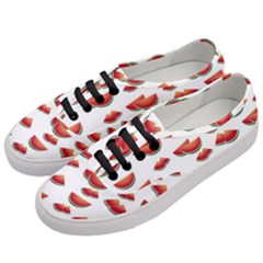 Summer Watermelon Pattern Women s Classic Low Top Sneakers by Pakrebo