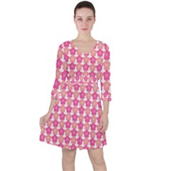 Sakura Flower Pattern Ruffle Dress by Pakrebo