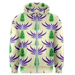 Thistles Purple Flora Flowering Men s Zipper Hoodie by Pakrebo