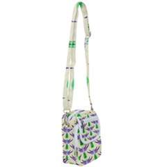 Thistles Purple Flora Flowering Shoulder Strap Belt Bag