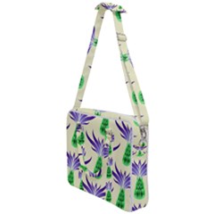 Thistles Purple Flora Flowering Cross Body Office Bag