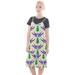 Thistles Purple Flora Flowering Camis Fishtail Dress by Pakrebo