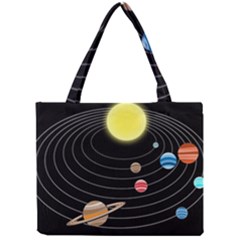 Solar System Planets Sun Space Mini Tote Bag by Pakrebo