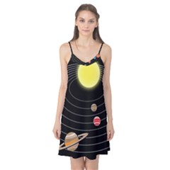 Solar System Planets Sun Space Camis Nightgown by Pakrebo