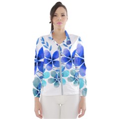 Watercolour Flowers Watercolor Women s Windbreaker by Pakrebo