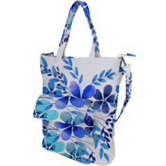 Watercolour Flowers Watercolor Shoulder Tote Bag