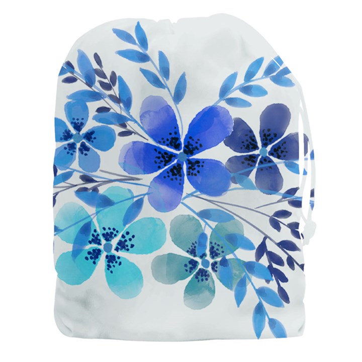 Watercolour Flowers Watercolor Drawstring Pouch (XXXL)