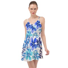 Watercolour Flowers Watercolor Summer Time Chiffon Dress