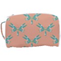 Turquoise Dragonfly Insect Paper Toiletries Pouch View3