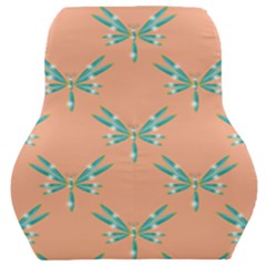 Turquoise Dragonfly Insect Paper Car Seat Back Cushion 