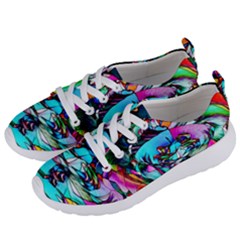 Abstract Flower Painting Women s Lightweight Sports Shoes by Pakrebo