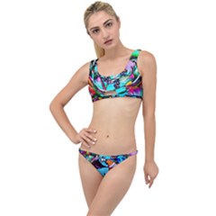 Abstract Flower Painting The Little Details Bikini Set by Pakrebo