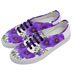 Watercolour Flowers Spring Floral Women s Classic Low Top Sneakers by Pakrebo