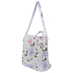 Spring Watercolour Flowers Crossbody Backpack by Pakrebo