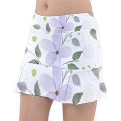 Spring Watercolour Flowers Tennis Skirt by Pakrebo