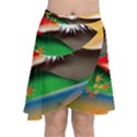 Mount Fuji Japan Lake Sun Sunset Chiffon Wrap Front Skirt View1