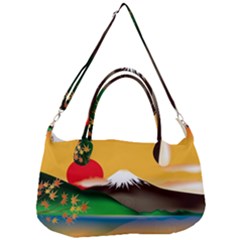 Mount Fuji Japan Lake Sun Sunset Removal Strap Handbag by Pakrebo