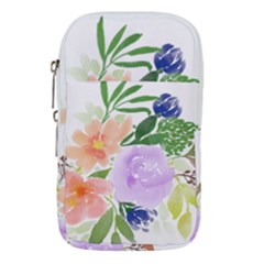 Watercolour Flowers Spring Waist Pouch (small)