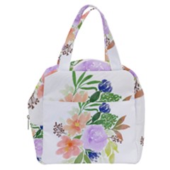 Watercolour Flowers Spring Boxy Hand Bag