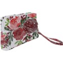 Watercolour Flowers Roses Watercolor Wristlet Pouch Bag (Small) View2