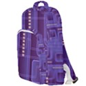 Background Non Seamless Pattern Double Compartment Backpack View1