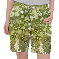 Flowers Abstract Background Pocket Shorts