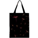 Black And Dandelion Digital Paper Zipper Classic Tote Bag View1