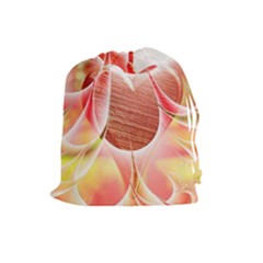 Background Floral Pattern Structure Drawstring Pouch (large) by Pakrebo