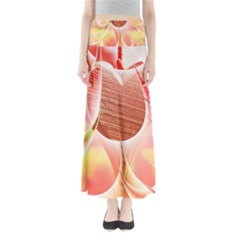 Background Floral Pattern Structure Full Length Maxi Skirt by Pakrebo