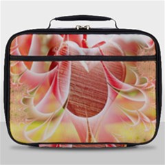 Background Floral Pattern Structure Full Print Lunch Bag by Pakrebo