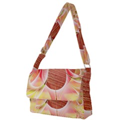 Background Floral Pattern Structure Full Print Messenger Bag by Pakrebo