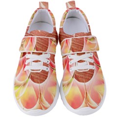 Background Floral Pattern Structure Women s Velcro Strap Shoes