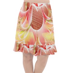 Background Floral Pattern Structure Fishtail Chiffon Skirt by Pakrebo