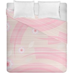 Background Non Seamless Pattern Pink Duvet Cover Double Side (california King Size) by Pakrebo