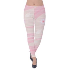 Background Non Seamless Pattern Pink Velvet Leggings by Pakrebo