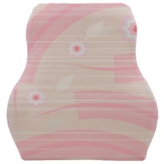 Background Non Seamless Pattern Pink Car Seat Velour Cushion  by Pakrebo