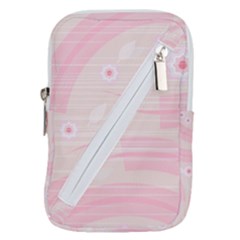 Background Non Seamless Pattern Pink Belt Pouch Bag (small)