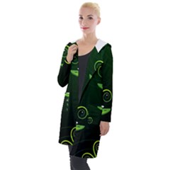 Background Non Seamless Pattern Hooded Pocket Cardigan by Pakrebo