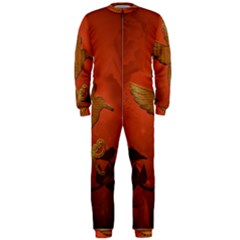 Elegant Decorative Bird Onepiece Jumpsuit (men)  by FantasyWorld7