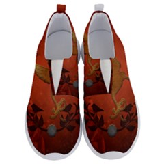 Elegant Decorative Bird No Lace Lightweight Shoes