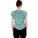 Lotus  Bloom Lagoon Of Soft Warm Clear Peaceful Water Crew Neck Crop Top View2