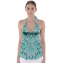 Lotus  Bloom Lagoon Of Soft Warm Clear Peaceful Water Babydoll Tankini Top View1