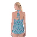 Lotus  Bloom Lagoon Of Soft Warm Clear Peaceful Water Boyleg Halter Swimsuit  View2