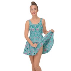 Lotus  Bloom Lagoon Of Soft Warm Clear Peaceful Water Inside Out Casual Dress by pepitasart