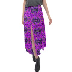 G 3 Velour Split Maxi Skirt