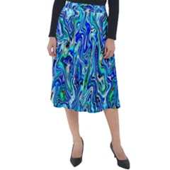 G 6 Classic Velour Midi Skirt  by ArtworkByPatrick