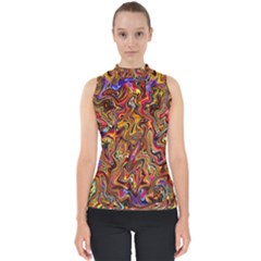 G 7 Mock Neck Shell Top by ArtworkByPatrick